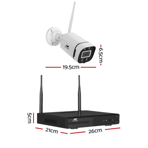 UL-tech Wireless CCTV Security System 8CH NVR 3MP 8 Square Cameras 2TB - Image 2