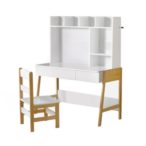 Keezi 2PCS Kids Table and Chairs Set Study Activity Toys Storage Desk Drawer - Image 3
