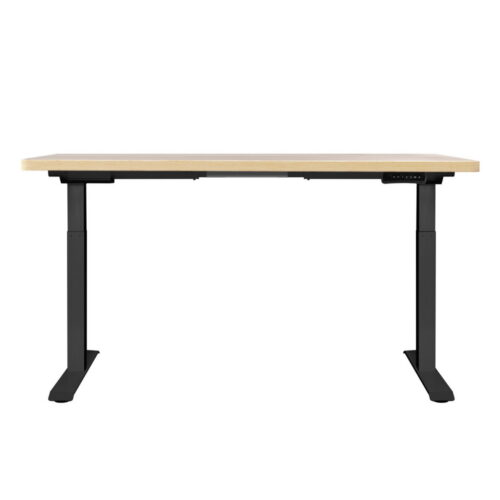 Artiss Standing Desk Motorised Dual Motor Oak 120CM - Image 3
