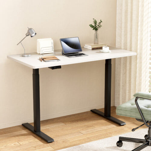 Artiss Standing Desk Motorised Dual Motor White 140CM - Image 7