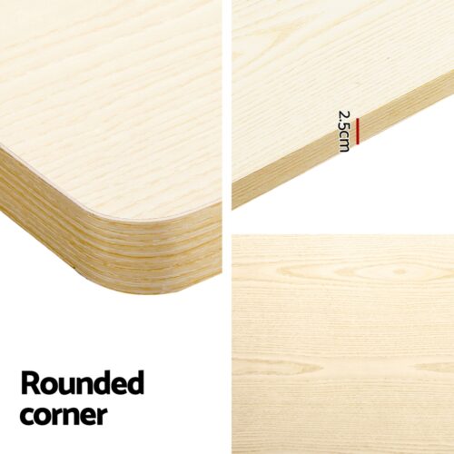Artiss Standing Desk Motorised Dual Motor 120CM White Oak - Image 4