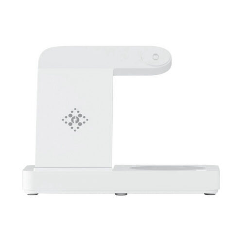 Devanti 4-in-1 Wireless Charger Dock Fast Charging for Phone White - Image 5