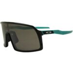 Oakley OO 9406-3237 Sutro Polished Black Aqua Prizm Iridium Lens Mens Sunglasses