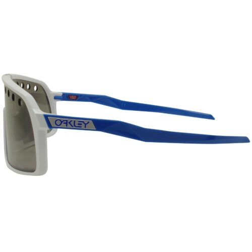 Oakley OO 9406A-2737 Sutro Polished White Blue Prizm Black Lens Mens Sunglasses - Image 3