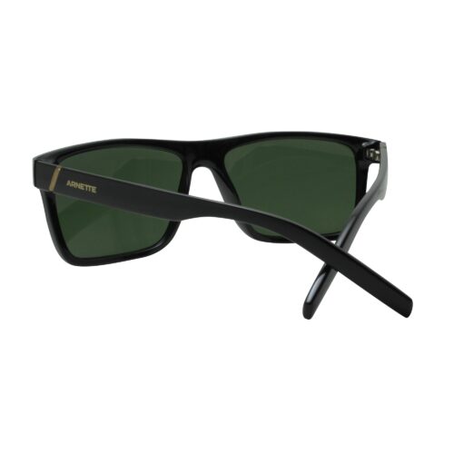 Arnette AN 4267 41/71 Goemon Shiny Black Frame Dark Green Lens Mens Sunglasses - Image 7