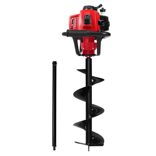 Giantz 80CC Post Hole Digger 300mm Petrol Drill Extension Auger Bits - Image 5