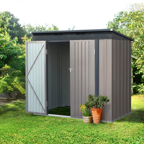 Giantz Garden Shed 1.95x1.31M Sheds Outdoor Storage Steel Workshop House Tool Double Door - Image 9