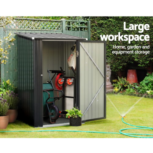 Giantz Garden Shed 0.99x1.04M Sheds Outdoor Tool Storage Workshop House Steel - Image 6