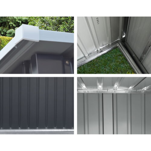 Giantz Garden Shed 0.99x1.04M Sheds Outdoor Tool Storage Workshop House Steel - Image 8