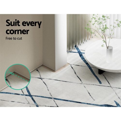 Artiss Rug 200x290cm Area Rug Washable Mat Large Carpet Soft Short Pile Jaca - Image 7