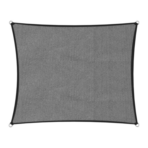 Wallaroo Outdoor Sun Shade Sail Canopy Grey Square 2.5 x 2.5M - Image 2