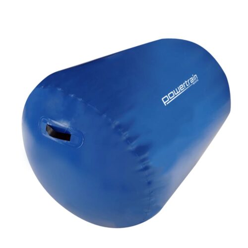 Powertrain Inflatable Air Barrel Exercise Roller 120cm x 75cm  Blue