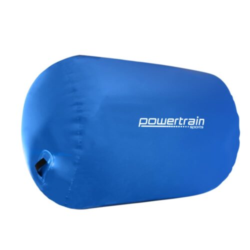 Powertrain Inflatable Air Barrel Exercise Roller 120cm x 75cm  Blue - Image 4
