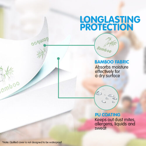 Laura Hill Bamboo Mattress Protector Double - Image 3
