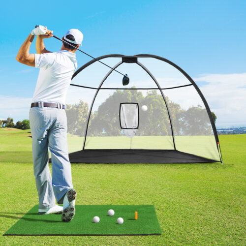 Everfit 3.5m Golf Practice Net with Driving Mat Training Aid Target Hitting - Image 9