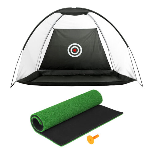 Everfit 3M Golf Practice Net And Training Mat Set Driving Target Black - Image 4