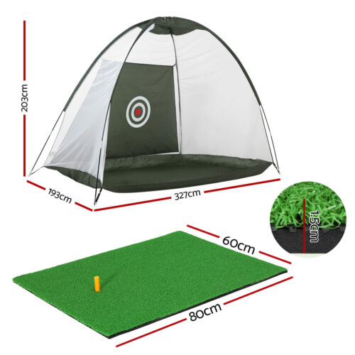 Everfit 3M Golf Practice Net And Training Mat Set Driving Target Green - Image 3