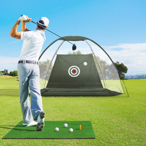 Everfit 3M Golf Practice Net And Training Mat Set Driving Target Green - Image 9