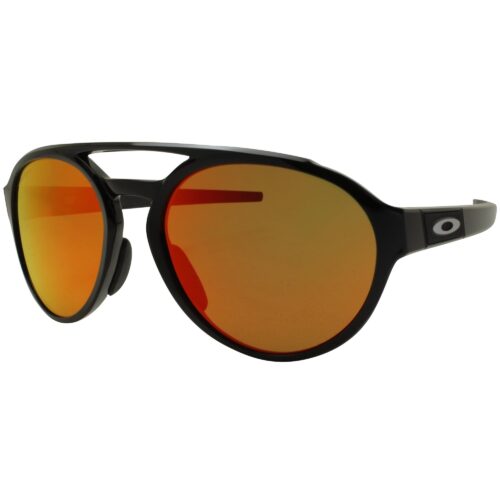 Oakley OO 9421-1358 Forager Polished Black with Prizm Ruby Lens Mens Sunglasses