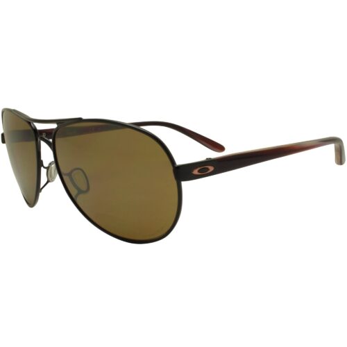 Oakley OO 4108-1856 Tie Breaker Polished Black Prizm Tungsten Womens Sunglasses