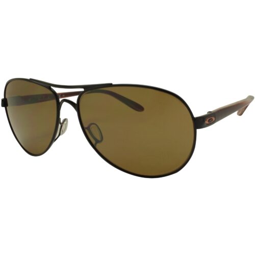 Oakley OO 4108-1856 Tie Breaker Polished Black Prizm Tungsten Womens Sunglasses - Image 4