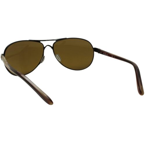 Oakley OO 4108-1856 Tie Breaker Polished Black Prizm Tungsten Womens Sunglasses - Image 6