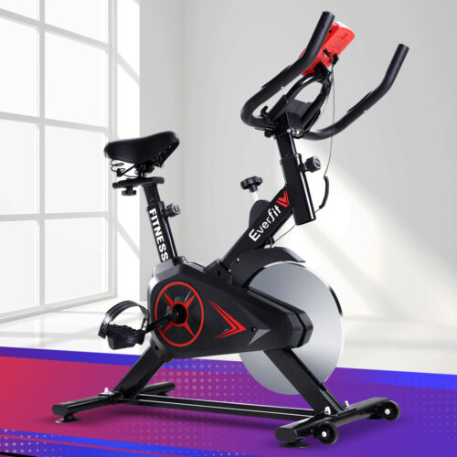 Everfit Spin Bike Exercise Bike Flywheel Cycling Home Gym Fitness Adjustable - Image 7