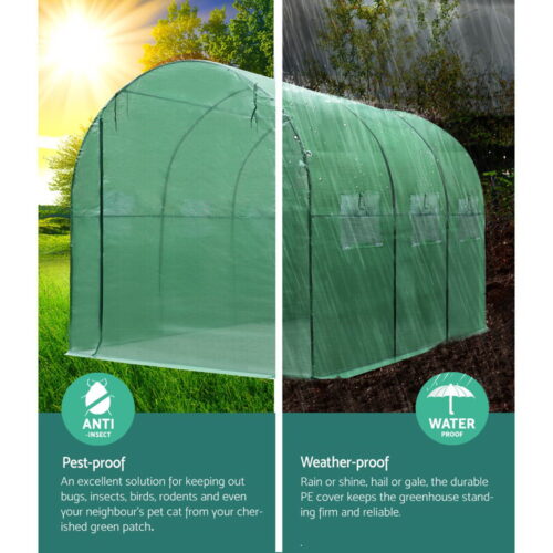 Greenfingers Greenhouse Garden Shed Green House 3X2X2M Greenhouses Storage Lawn - Image 4