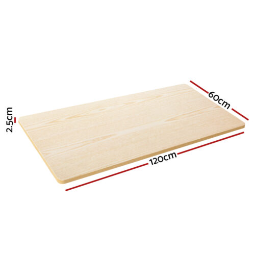 Artiss Standing Desk Top White Oak 120CM - Image 2