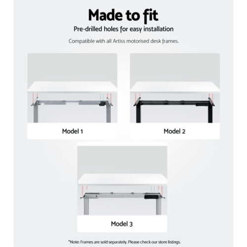 Artiss Standing Desk Top White 140CM - Image 6