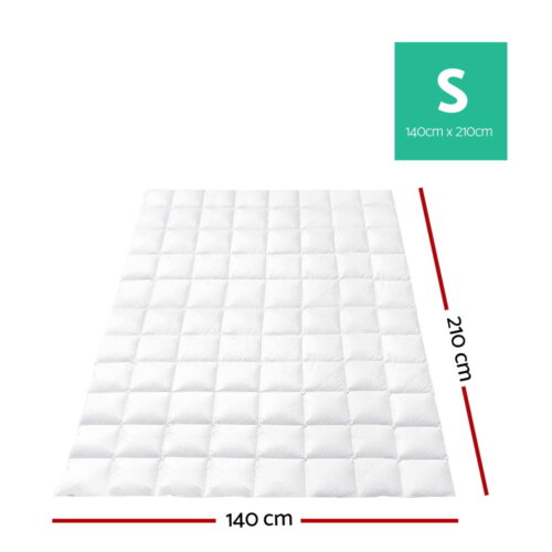Giselle Bedding 700GSM Goose Down Feather Quilt Single - Image 3