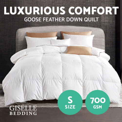 Giselle Bedding 700GSM Goose Down Feather Quilt Single - Image 4