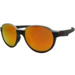 Oakley OO 4144-0453 Polarized Coinflip Matte Black Camo Prizm Ruby Sunglasses