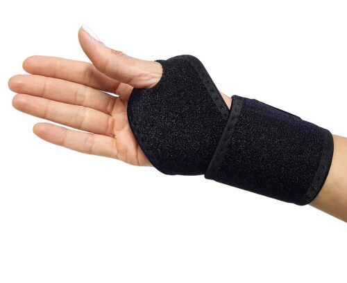 Wrist Sports Injury Compression Support Recovery Brace Black