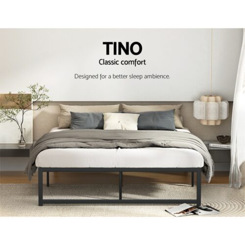 Artiss Bed Frame Double Size Metal Bed Frame TINO - Image 4
