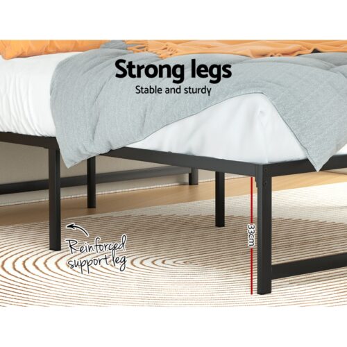 Artiss Bed Frame Double Size Metal Bed Frame TINO - Image 6