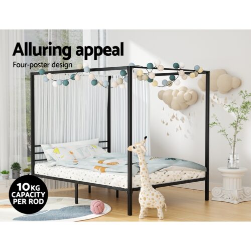 Artiss Bed Frame Queen Size Metal Bed Frame POCHY - Image 6