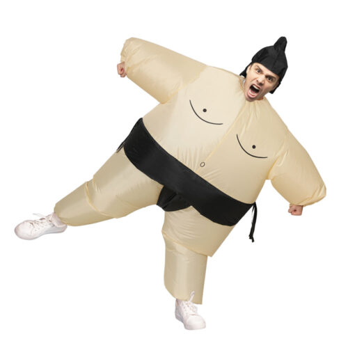 Inflatable Sumo Costume Adult Suit Blow Up Party Fancy Dress Halloween Cosplay - Image 2