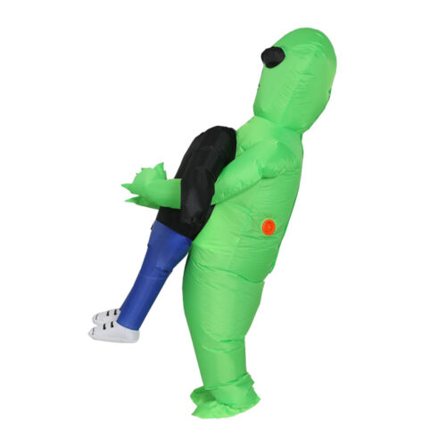 Inflatable Green Alien Costume Adult Suit Blow Up Party Fancy Dress Halloween Cosplay - Image 5