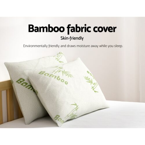 Giselle Bedding 4 Pack Bamboo Pillow Family Hotel - Image 7