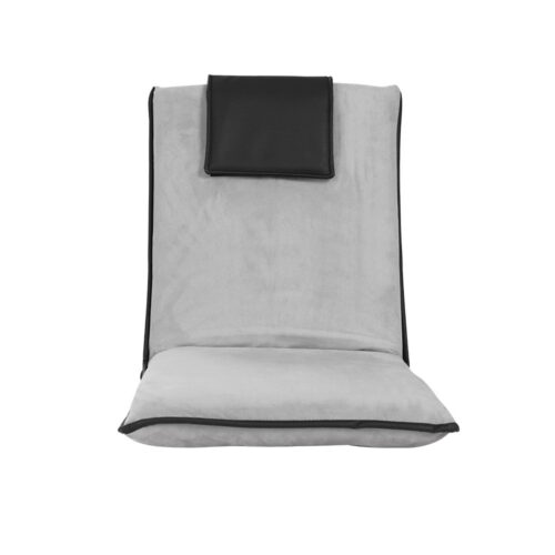 Artiss Floor Lounge Sofa Bed Couch Recliner Chair Folding Chair Cushion Grey - Image 4