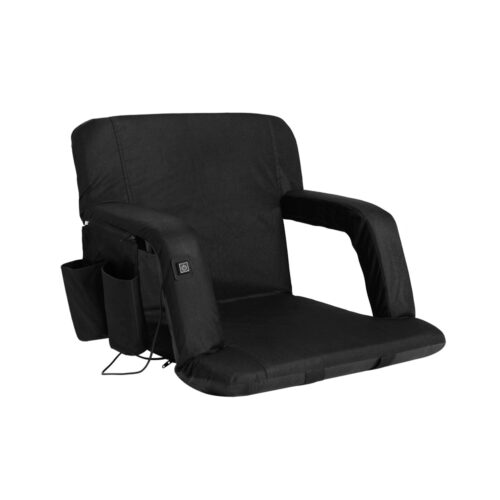 Artiss Lounge Sofa Bed With Armrest Heated Floor Recliner Futon Couch Folding Chair Cushion - Image 2