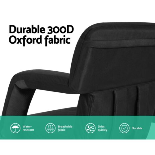 Artiss Lounge Sofa Bed With Armrest Heated Floor Recliner Futon Couch Folding Chair Cushion - Image 6