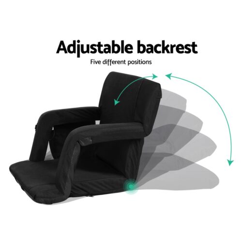 Artiss Lounge Sofa Bed With Armrest Heated Floor Recliner Futon Couch Folding Chair Cushion - Image 7
