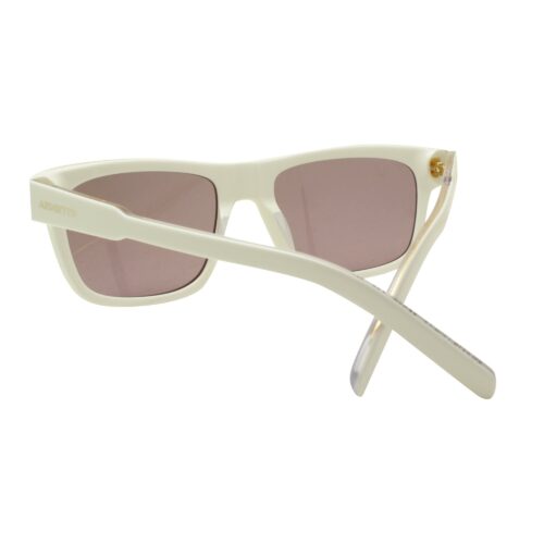 Arnette AN 4279 12091A Post Malone Shiny White Dark Violet Lens Mens Sunglasses - Image 5