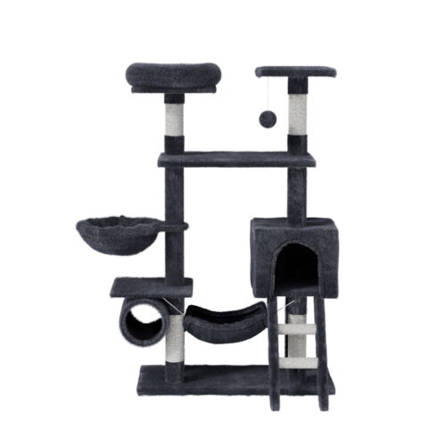 i.Pet Cat Tree 144cm Tower Scratching Post Scratcher Wood Condo Toys House Bed - Image 3