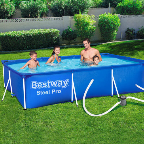 Bestway Swimming Pool 400x211x81cm Steel Frame Above Ground Pools w/ Filter Pump 5700L - Image 7