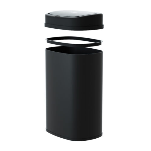 Devanti 50L Sensor Bin Motion Rubbish Automatic Black - Image 3