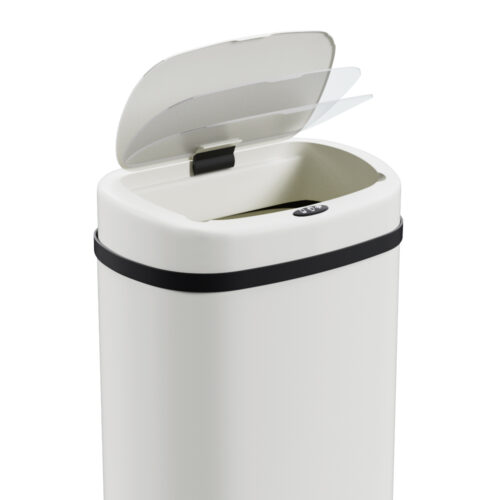 Devanti 50L Sensor Bin Motion Rubbish Automatic White - Image 4