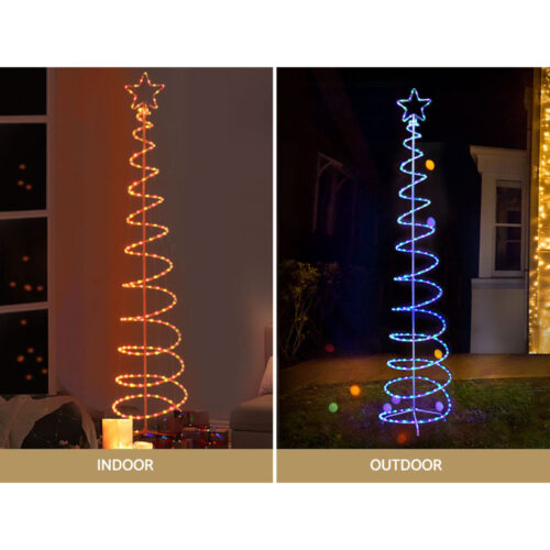 2.4M Christmas Tree LED Solar Motif Lights Jingle Jollys - Image 6